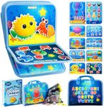 glintey Busy Board Montessori Toys for Toddlers 1-3 Busy Book Sensory Toys for Girls Boys,Airplane Travel Activity Book Toy for 1 2 3 Year Old Birthday Gift,Fine Educational Preschool Learning Toy