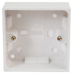 PRO ELEC PELB1495 1-Gang White Surface Mount Pattress Box, 32 mm