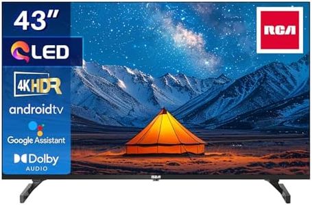 RCA Smart TV 43 Pollici (108 cm) QLED 4K UHD HDR Android TV WiFi, Bluetooth