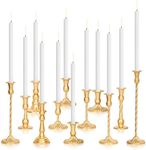 Gold Candlestick Holder Bulk Set of