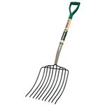 Truper 30330 Tru Tough 30-Inch Manure/Bedding Fork, 10-Tine, D-Handle