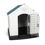 LUCKYERMORE Outdoor Dog House with 