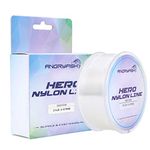 ANGRYFISH Nylon Fishing Line 300M-Monofilament Fishing Line-Super Abrasion Resistance-Excellent Elasticity-Low Visibility-Three Colors to Choose From(Clear，4LB/0.16MM-300YDS)