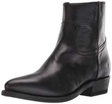 FRYE Women's Billy Inside Zip Bootie Western Boot, Black, 6 UK