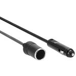 Hama 1.5m Extension Cable for Cigarette Lighter - Black