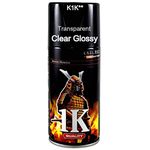 Samurai Kurobushi Spray Paint 1K 2Star Transparent Top Coat #K1K**- CLEAR GLOSSY (D-I-Y Do It Yourself)- 300ml