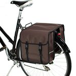 BikyBag Classic - Bicycle Double Panniers Bag Fashion Cycle Bike Women's - Men's (Brown)