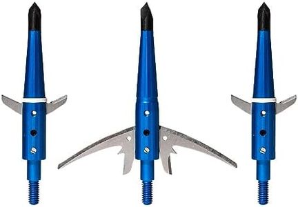 Swhacker Levi Morgan Series 2-Blade Blade Lock Broadhead 2.5" Pack of 3, Blue