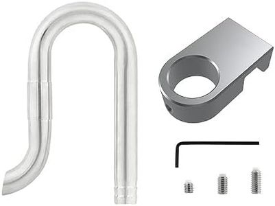 MiOYOOW Aquarium Inflow Drain Pipe Set, Stainless Steel Lily Pipe, Microporous Lily Pipe Skimmer with Pipe Fixer for Freshwater Seawater Aquariums, Plant Tanks (12 mm/16 mm)