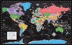 Laminated World Map Poster - Map of