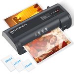 BONSEN Laminator A4, 4 in 1 Laminator Machine with 60 Laminating Pouches, 23.7 CM Personal Laminator with Never Jam Technology, Quick Lamination for Home, School, Office Use, L3401