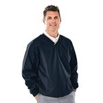 Charles River Apparel Men's Legend Windshirt (Regular & Big-Tall Sizes) Windbreaker Jacket, Navy/Light Khaki, XXL