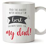 MUGFFINS Dad Mug -Best dad Award Present for Daddy - Tea/Coffee Ceramic Cup 11oz