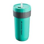 Tommee Tippee 3in1Cup, Insulated Convertible Cup, 18 Months+, 300ml, Toddler Trainer Tumbler, Leakproof Straw, Travel-Friendly Lockable Lid, Teal