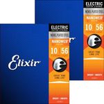 Elixir NANOWEB Electric Guitar Strings 7 String Light .010-.056#12057 Set of 2