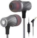 Super Bass 90%-Noise Isolating Earbuds with Microphone and Case-Amazing Sound Effects and Game Experience for Women, Men, Kids-Headphone Jack Compatible with Apple, Samsung, Sony, Xbox