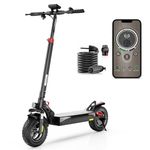 iScooter iX3 Electric Scooters Adult, 10" Pneumatic Off-road Fast Electric Scooter with Lock, APP Control, 40KM Range, 3 Speed Modes, 4 Shock Absorbers, Fast Charging, Foldable E Scooter