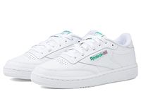 Reebok,Womens,Club C 85,FTWWHT/GLEGRN/Goldmt,8.5