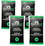 Counteract 4OZ-B4 Centrifugal Force Tire/Wheel Balancing Beads - Off-Road Vehicles, Light Duty Truck Tires, (4) 4oz Balance Bead Bags, (4) Valve Caps and Cores