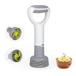 LIMIOFAQ Electric Potatoes Ricer Hand Blender 3-in-1 Potato Whisk Multi Tool Circle Potato Masher - Immersion Mixer - Blends Purees Vegetables & Potatoes - Food Mixer for Soup