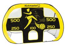 Kickmaster Pop-Up Goals and Target Shots - Versatile 2-in-1 Soccer Goal Set - Easy Setup and Foldable Design - Includes Carry Bag - Suitable for Outdoor Play - Age 5+