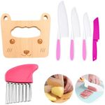 BRRERR 6 PCS Kids Kitchen Safe Wood