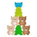 HABA 306705 Stacking Toy Forest Friends, Plug and Stacking Game from 2 Years, Made in Germany