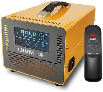 Charmline Smart Ozone Generator with Remote Control up to 500 m², Ozone Air Purifier, Ozone Device, Odour Neutraliser, Ozone Generator for Car, Home, Rooms, Pet Room, Orange