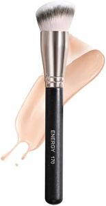 ENERGY Foundation Brush for Liquid Makeup - Versatile Makeup Brush for Flawless Foundation and Bronzer Application, Ideal for Liquid, Cream, and Powder Formulas