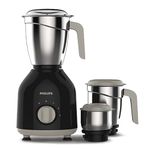 Philips HL7756 Mixer Grinder 750 watt with 3 Stainless Steel Jars | 25 mins Continuous Grinding | Mixer Grinder for Kitchen with 3 Speed Control & Pulse Function (Black)