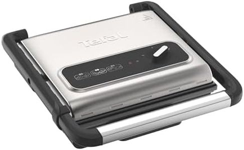 Tefal, Inicio Adjust Panini Grill, GC242D, Grilling, Adjustable Thermostat, 3 Programs, Easy to Clean, Dishwasher Safe Juice Tray