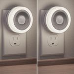 Briignite Motion Sensor Night Light, [2 Pack] Night Lights Plug into Wall, Auto On/Off Motion Activation Nightlight, Energy-Saving 0.6W LED, Daylight White, Ideal for Kids, Bedroom, Bathroom