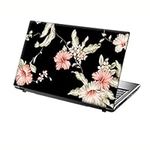 TaylorHe 15.6 inch 15 inch Laptop Skin Vinyl Decal with Colorful Patterns and Leather Effect Laminate MADE IN BRITAIN Vintage Floral Patterns