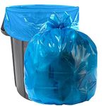 Aluf Plastics 33 Gallon Blue Trash Bags - (Pack of 100) - 1.5 MIL (Equivalent) - Garbage or Recycling Bags 33" x 39" - Large Plastic Can Liners - for Industrial, Home, Contractor, Recycling