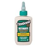 Titebond Ultimate Wood Glue for Indoor and Outdoor, Waterproof, 4 oz, 141/2