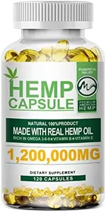 Hemp Oil Capsules - 120 Veggie Softgels