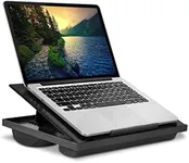 Halter Portable Lap Desk - Versatile Laptop Lap Desk with Cushion, with 8 Adjustable Angles, Anti Slip Strip, and Built-in Handles, Fits Up to 17 Inch Laptop Ipad or Tablet, 1 Piece