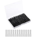 BEoffer U Shaped Hair Pins, 200 Count of Buns Waved Hair Pins for Women Girls with Box for Updos French Twists, Bobby Pins Hairgrip Hair Grip Hairclip Bulk Hair Accessories (Black, 2.4 Inch)