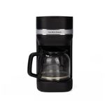 Hamilton Beach Filter Coffee Machine, Ella 1.5L, 900W, Coffee Maker for Instant Coffee, Espresso, Macchiato, Makes 12 Cups, Re-usable Filter, Anti-Drip, Water Level Window, Matte Black - HBC9453MB