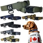 GOOSEMAN’S Gear - 350lb Load Tested Dog Collar - Mil-Spec Nylon & Buckle - Made in Canada - Medium & Large Breeds (Collier Pour Chien) (Coyote Brown, Large)