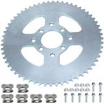 YOXUFA Go Kart Sprocket 40/41/ 420 Chain 60T Sprocket with 2-1/8" Bore 8 Hole for Go Kart Cart Mini Bike Powersports Heavy Duty Parts