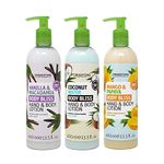 Creightons Body Bliss Deliciously Soft Skin Hand & Body Lotion Bundle - Made with 91% Naturally Derived Ingredients. Vegan Friendly. Cruelty Free