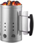 EPISENT Heavy Duty BBQ Coal Chimney Starter | Quick Start Charcoal & Coal Burner for Faster Grilling | Barbecue Lighter for Perfectly Cooked Meats