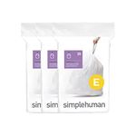 simplehuman Code E Custom Fit Trash Can Liner 20 Liter / 5.2 Gallon, 60 Count