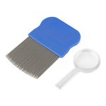 Ezy Dose Kids Lice and Eggs Comb, Hair Care for Baby, Toddler, Adult, Stainless Steel Pin Teeth