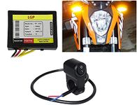 Gear Up 16 Mode Waterproof 16 Patterns Universal Bike Hazard Flasher Relay for LED/Bulb Indicators + Metal Switch