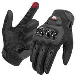 KEMIMOTO Motorbike Gloves for Men and Women, Motorcycle Gloves 2 Finger Touchscreen for Motocross, MTB Riding, Road Racing, Climbing etc