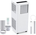 JustSmart Condizionatore Portatile 9000 BTUs/H, 2,6kW, Climatizzatore Portatile 3-in-1, 42L/Day Deumidificazione, Ventilatore 2 Velocità, Raffreddamento, 24H Timer, Modalità Sleep, 25㎡/68m³