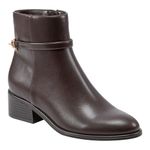Bandolino Women's Despina Ankle Boot, Dark Brown 200, 8