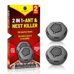 FERRIS | 2pk Ant Killer Bait Station Destroys Ants and their Nests | Ant Traps used Indoors, Kills Ant Colonies Use at Home & Garden | Strongest Control System - Clean and Easy to Use, Creates No Mess